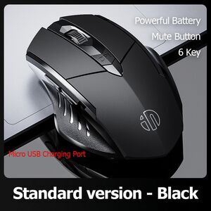 INPHIC F1 Wireless Mouse Rechargeable Silent Ergonomic 2.4G Optical Mice USB